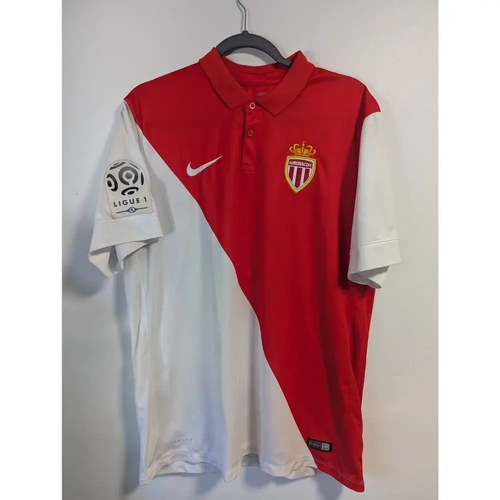 Monaco Falcao 2014/15 Home Jersey Men’s Large Ligue 1 Shirt - Picture 2 of 5